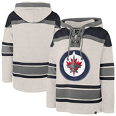 Winnipeg Jets '47 Rockaway Lacer Pullover Hoodie - Oatmeal | US 202773292