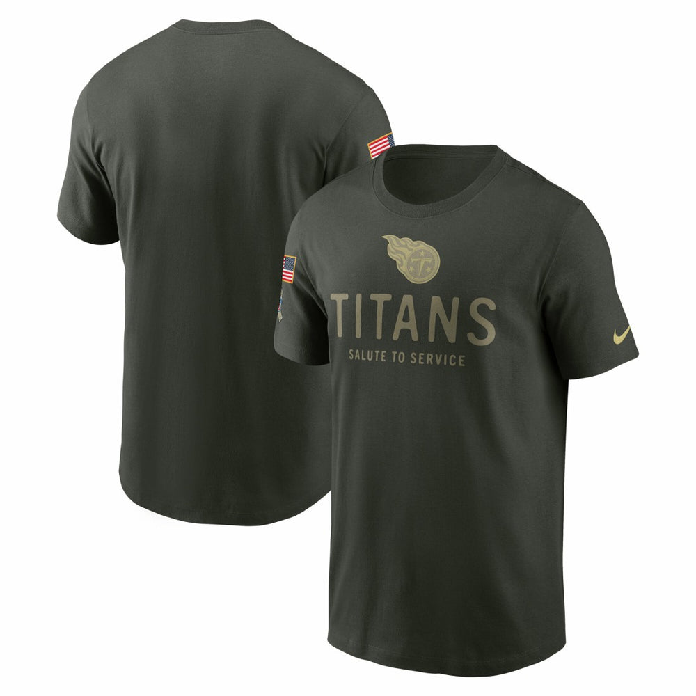 Tennessee Titans 2025 Salute to Service Sideline Primary Edge Dri-FIT T-Shirt - Forest Green T-shirts