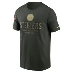 Pittsburgh Steelers 2025 Salute to Service Sideline Primary Edge Dri-FIT T-Shirt - Forest Green T-shirts