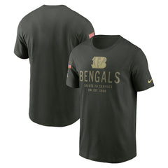 Cincinnati Bengals 2025 Salute to Service Sideline Primary Edge Dri-FIT T-Shirt - Forest Green T-shirts