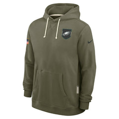 Philadelphia Eagles 2025 Salute to Service Sideline Standard Issue Dri-FIT Hoodie - Olive Hoodies