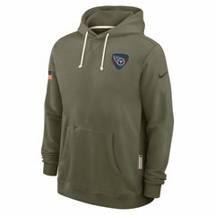 Tennessee Titans 2025 Salute to Service Sideline Standard Issue Dri-FIT Hoodie - Olive Hoodies