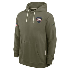 New York Giants 2025 Salute to Service Sideline Standard Issue Dri-FIT Hoodie - Olive Hoodies