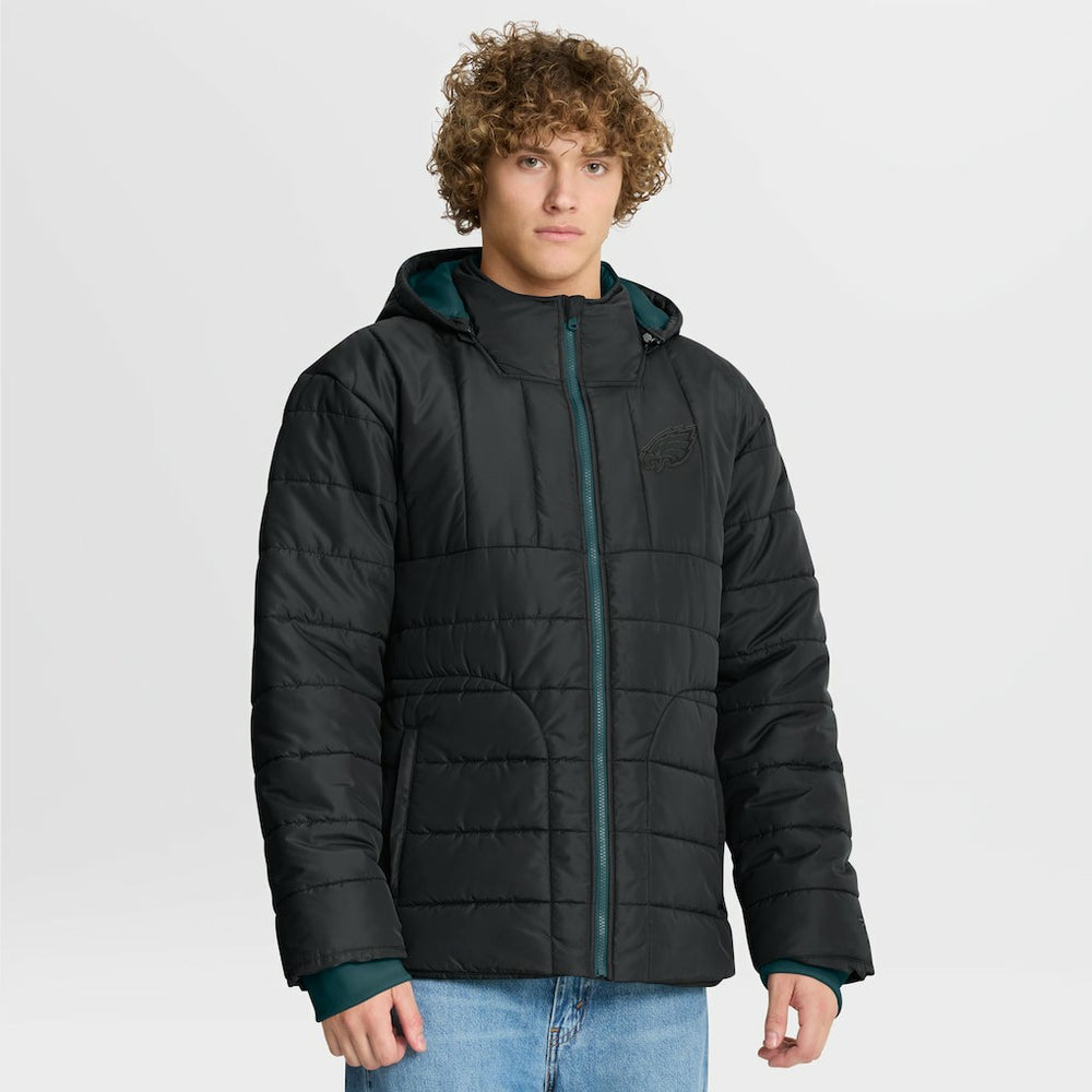 Philadelphia Eagles Full-Zip Hooded Jacket - Black Jackets