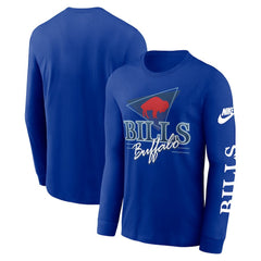 Buffalo Bills Rewind Long Sleeve T-Shirt - Royal T-shirts