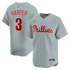 Bryce Harper Philadelphia Phillies Nike Road Limited Player Jersey - Gray Jerseys