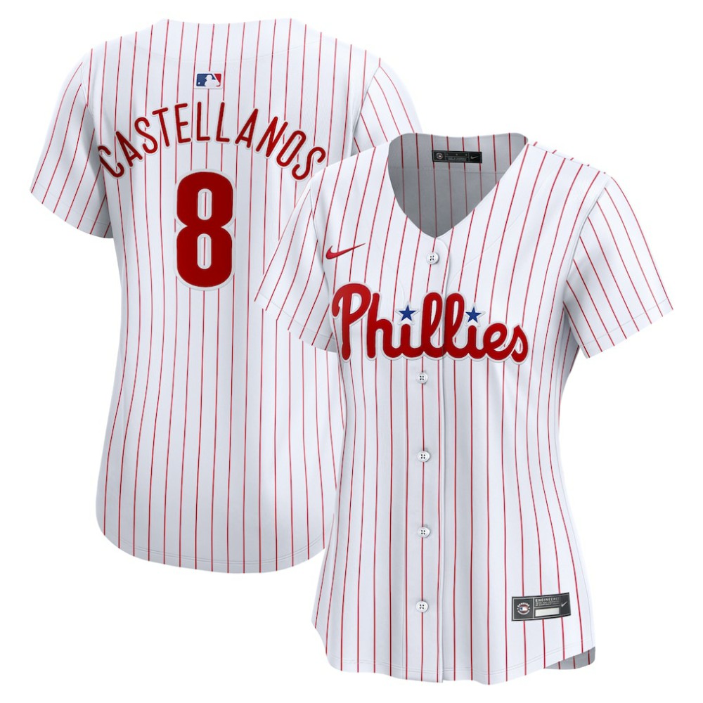 Nick Castellanos Philadelphia Phillies Nike Women's Home Limited Player Jersey - White Jerseys