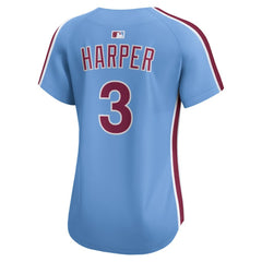 Bryce Harper Philadelphia Phillies Nike Women's Alternate Limited Player Jersey - Light Blue Jerseys