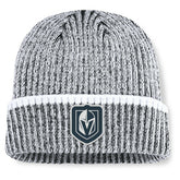 Vegas Golden Knights Fanatics Fundamental Haze Cuffed Knit Hat - Charcoal/White | US 202777514