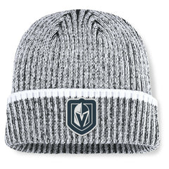 Vegas Golden Knights Fanatics Fundamental Haze Cuffed Knit Hat - Charcoal/White | US 202777514