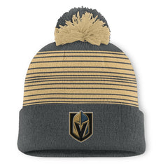 Vegas Golden Knights Fanatics Fundamental Spirit Cuffed Pom Knit Hat - Gray | US 202777572