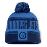 Winnipeg Jets Fanatics Fundamentals Thrive Cuffed Knit Hat with Pom - Navy/Blue | US 202777573