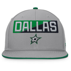 Dallas Stars Fanatics Fundamentals Duo Split Logo Snapback Hat - Gray | US 202777621