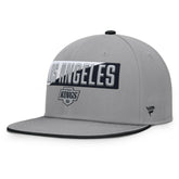 Los Angeles Kings Fanatics Fundamentals Duo Split Logo Snapback Hat - Gray | US 202777623