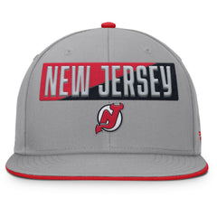 New Jersey Devils Fanatics Fundamentals Duo Split Logo Snapback Hat - Gray | US 202777625