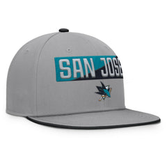 San Jose Sharks Fanatics Fundamentals Duo Split Logo Snapback Hat - Gray | US 202777628