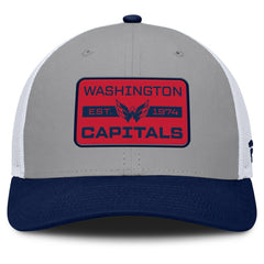 Washington Capitals Fanatics Fundamental Adapt Trucker Adjustable Hat - Gray/Navy | US 202777662