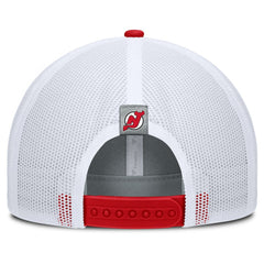 New Jersey Devils Fanatics Fundamental Adapt Trucker Adjustable Hat - Gray/Red | US 202777669