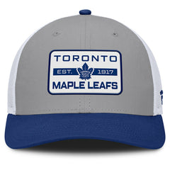 Toronto Maple Leafs Fanatics Fundamental Adapt Trucker Adjustable Hat - Gray/Blue | US 202777671