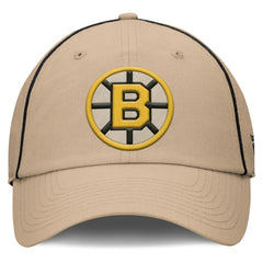 Boston Bruins Fanatics Heritage Setoff Adjustable Hat - Tan | US 202777701