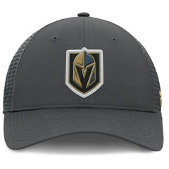 Vegas Golden Knights Fanatics Authentic Pro Home Ice Trucker Adjustable Hat - Charcoal | US 202777799