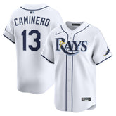 Junior Caminero Tampa Bay Rays Nike Home Limited Jersey - White Jerseys