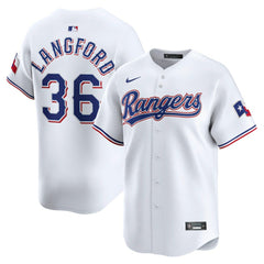Wyatt Langford Texas Rangers Nike Home Limited Player Jersey - White Jerseys