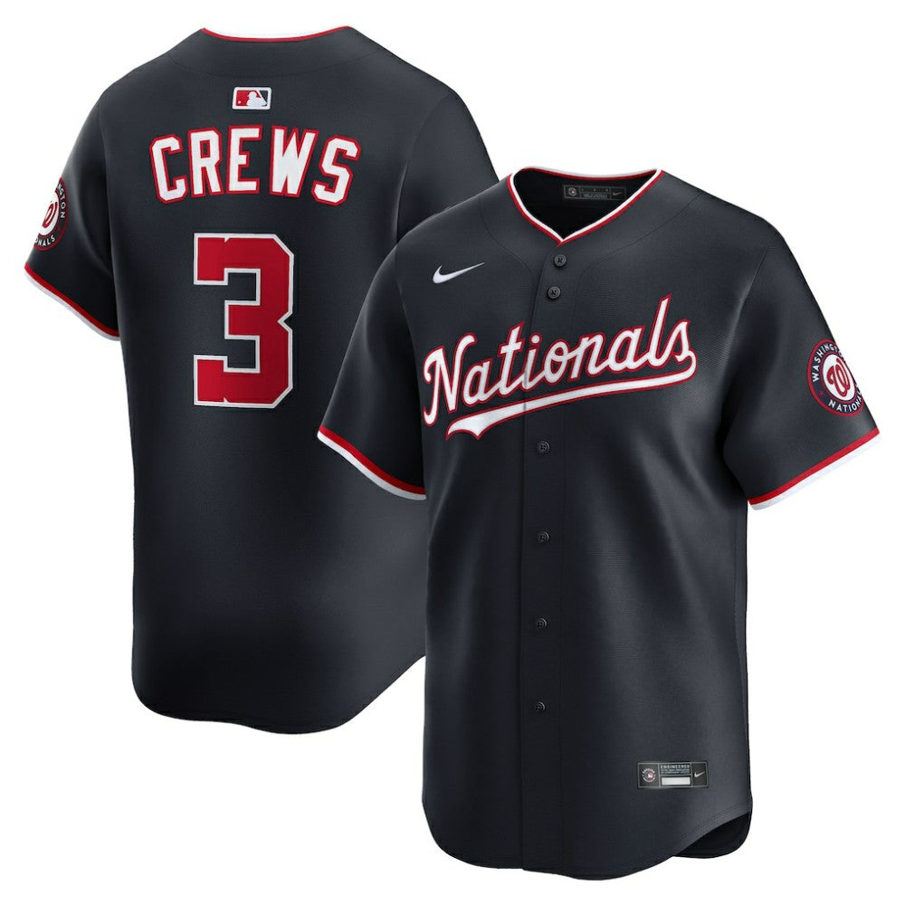 Dylan Crews Washington Nationals Nike Alternate Limited Jersey - Navy Jerseys