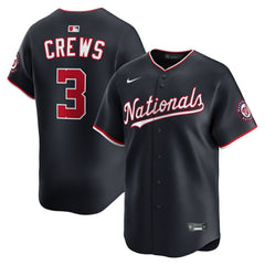 Dylan Crews Washington Nationals Nike Alternate Limited Jersey - Navy Jerseys