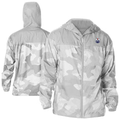 Edmonton Oilers Columbia Camo Flash Challenger Omni-Shade Full-Zip Hoodie Windbreaker - Gray | US 202780775
