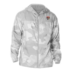 Florida Panthers Columbia Camo Flash Challenger Omni-Shade Full-Zip Hoodie Windbreaker - White | US 202780776