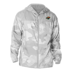 Minnesota Wild Columbia Camo Flash Challenger Omni-Shade Full-Zip Hoodie Windbreaker - Gray | US 202780783