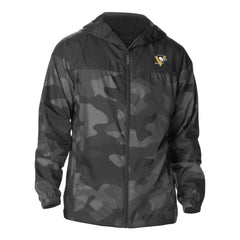 Pittsburgh Penguins Columbia Camo Flash Challenger Omni-Shade Full-Zip Hoodie Windbreaker - Black | US 202780798