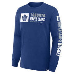 Toronto Maple Leafs Fanatics Goal Crease Legacy Long Sleeve T-Shirt - Blue | US 202782937