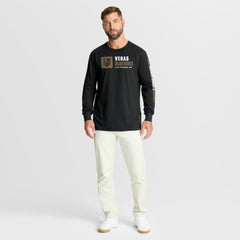 Vegas Golden Knights Fanatics Goal Crease Legacy Long Sleeve T-Shirt - Black | US 202782938