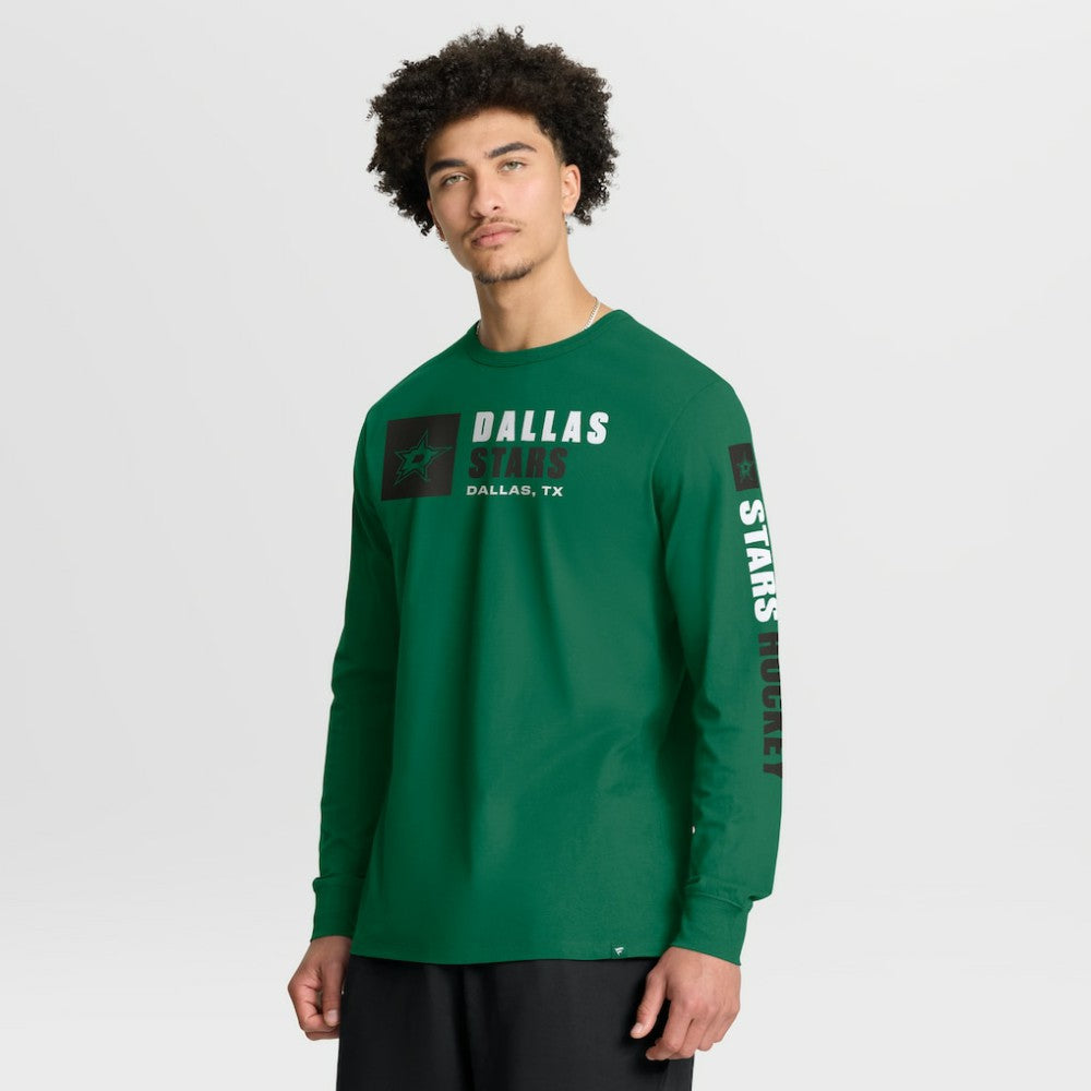 Dallas Stars Fanatics Goal Crease Legacy Long Sleeve T-Shirt - Kelly Green | US 202782943