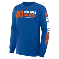 New York Islanders Fanatics Goal Crease Legacy Long Sleeve T-Shirt - Royal | US 202782944