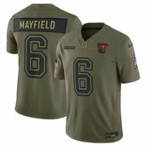 Baker Mayfield Tampa Bay Buccaneers 2025 Salute to Service Limited Jersey - Olive Jerseys