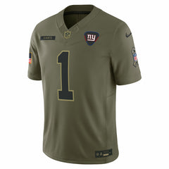 Malik Nabers New York Giants 2025 Salute to Service Limited Jersey - Olive Jerseys