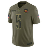 Jayden Daniels Washington Commanders 2025 Salute to Service Limited Jersey - Olive Jerseys