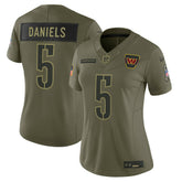 Jayden Daniels Washington Commanders Women's 2025 Salute to Service Limited Jersey - Olive Jerseys