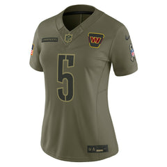 Jayden Daniels Washington Commanders Women's 2025 Salute to Service Limited Jersey - Olive Jerseys