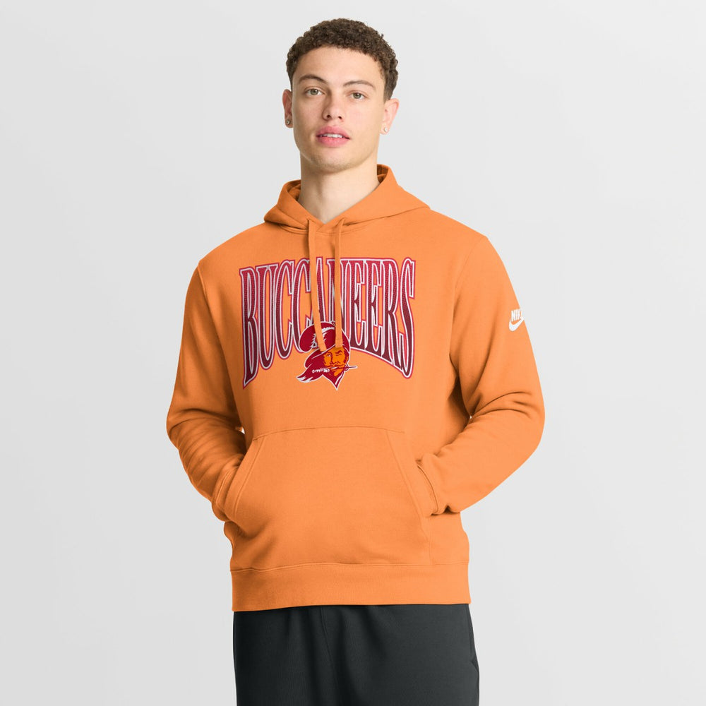 Tampa Bay Buccaneers Full Blitz Club Fleece Pullover Hoodie - Orange Hoodies
