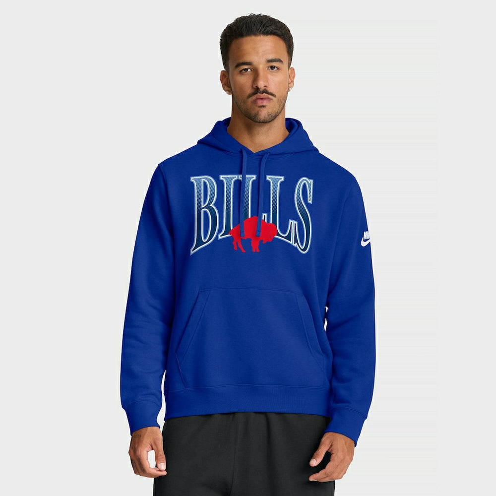 Buffalo Bills Full Blitz Club Fleece Pullover Hoodie - Royal Hoodies