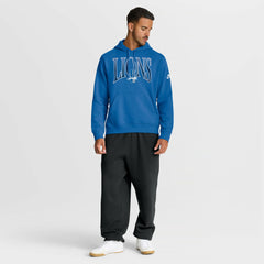 Detroit Lions Full Blitz Club Fleece Pullover Hoodie - Blue Hoodies