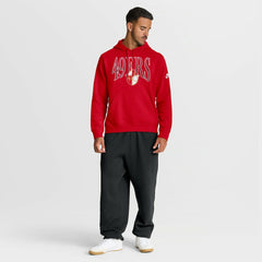 San Francisco 49ers Full Blitz Club Fleece Pullover Hoodie - Scarlet Hoodies