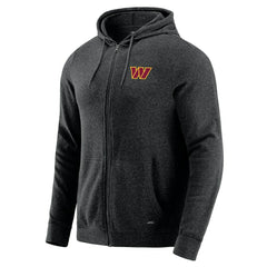 Washington Commanders J. Palmer Players Lounge Tri-Blend Full-Zip Hoodie - Dark Heather Gray Hoodies
