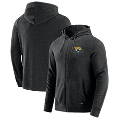 Jacksonville Jaguars J. Palmer Players Lounge Tri-Blend Full-Zip Hoodie - Dark Heather Gray Hoodies