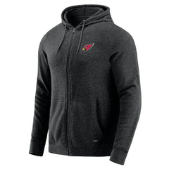 Arizona Cardinals J. Palmer Players Lounge Tri-Blend Full-Zip Hoodie - Dark Heather Gray Hoodies