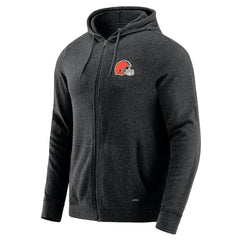 Cleveland Browns J. Palmer Players Lounge Tri-Blend Full-Zip Hoodie - Dark Heather Gray Hoodies